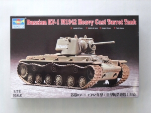 TRUMPETER 1/72 07231 KV-1 M1942 HEAVYCAST TURRET TANK